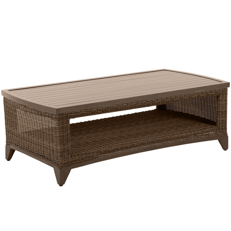 Astoria Outdoor Coffee Table, Raffia/Oak
