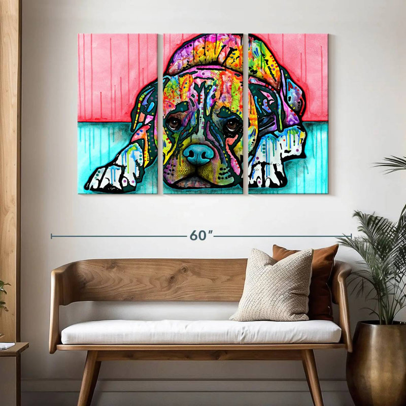 Brampt Lying Boxer, 32" H x 50" W