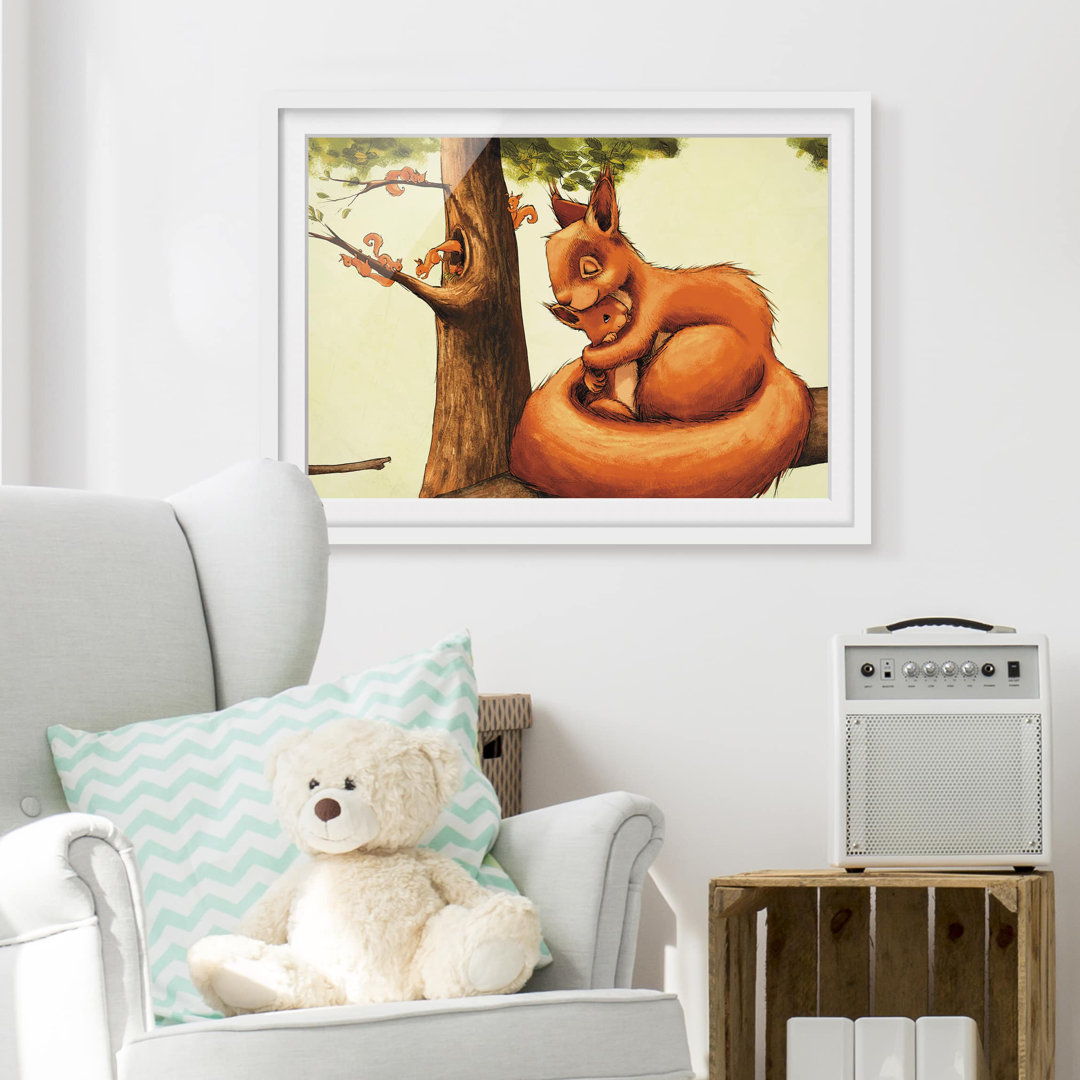 Gerahmtes Poster Squirrel Mother