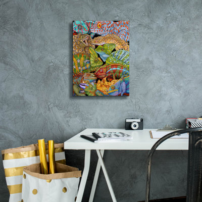  'Collage Reptiles Vertical' by Tim Jeffs Canvas Wall Art, 12" x 16"