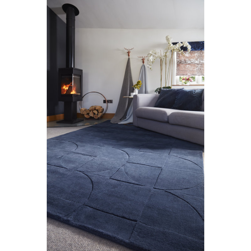 Carachure Geometric Hand Woven Area Rug, Rectangle 120 x 170cm
