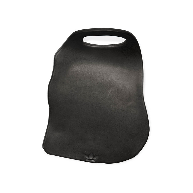 Ceramic Decorative Plate 1, 9" W X 5" D, Black