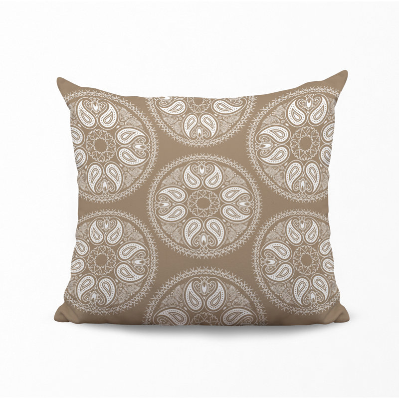 Housse et insert de coussin décoratif en polyester, Beige, L 17 po x H 17 po