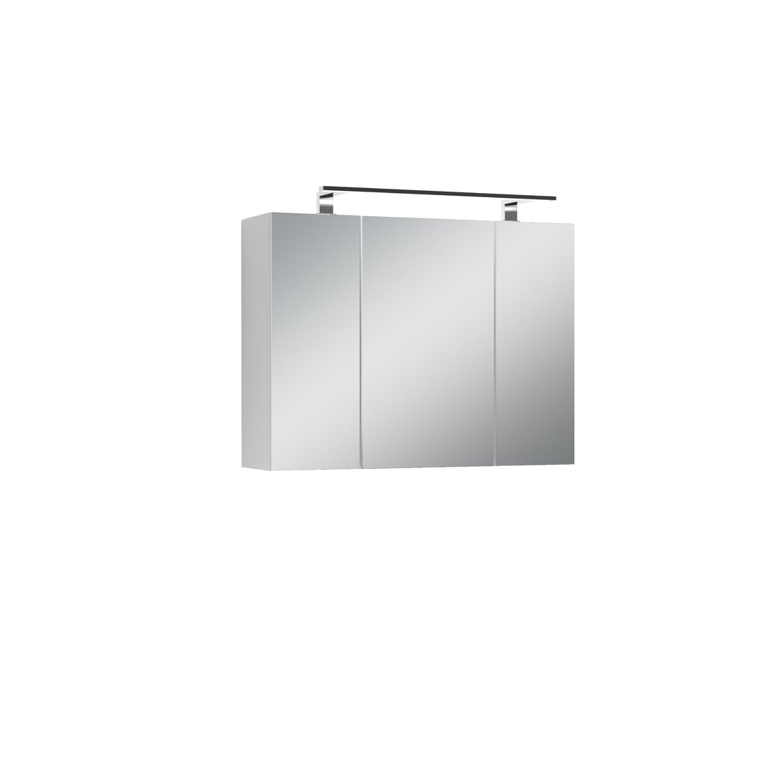 60 cm x 60 cm Spiegelschrank Euclide mit LED-Beleuchtung