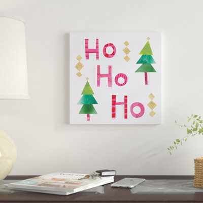 « christmas collage i », art textuel sur toile