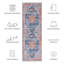 Tapis oriental bleu / rouille Deblois-1874215823