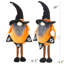 Ensemble de 2, gnome debout en tissu 6,3 x 4,3 x 16 po avec gnome et bannière, pour décoration d'Halloween