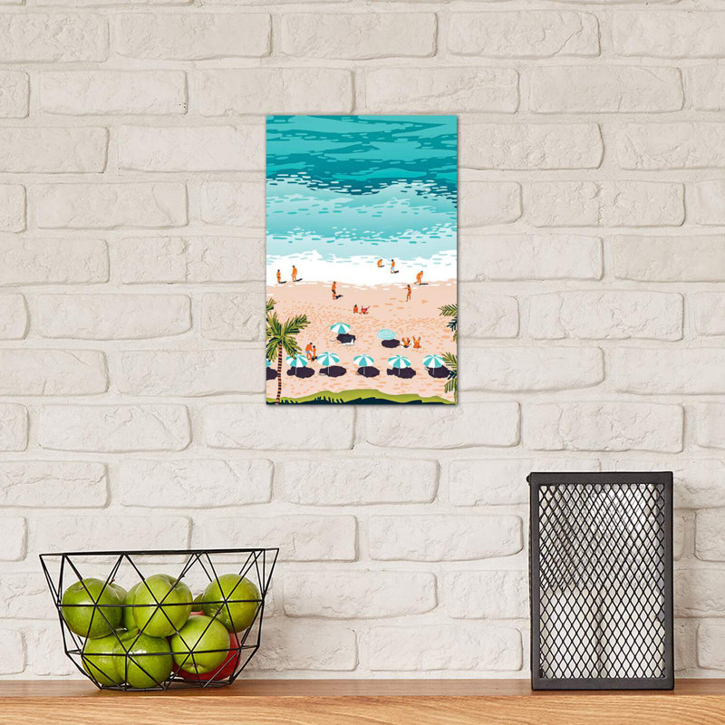 Dream in Colours Borrowed From the Sea 1 Piece Wrapped Canvas Wall Art, 20.32 cm H x 30.48 cm W