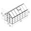 Hybrid 6 Ft W x 12 Ft D Hobby Greenhouse-26879237