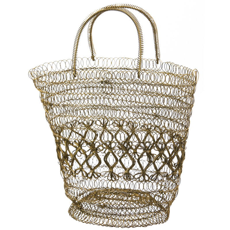 Panier en métal tissé