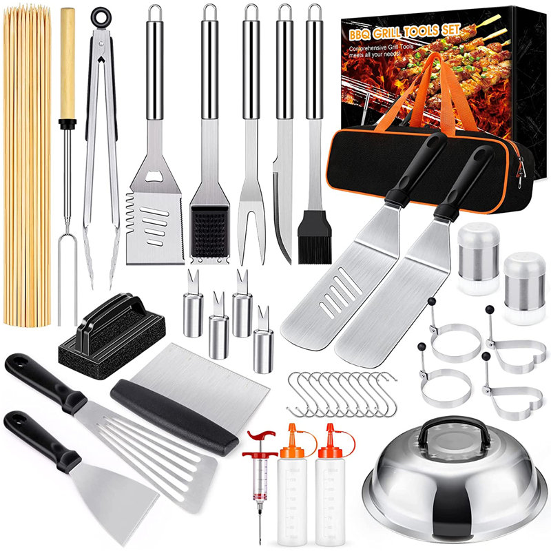 Stainless Steel Non-Stick Dishwasher Safe Grilling Tool Set