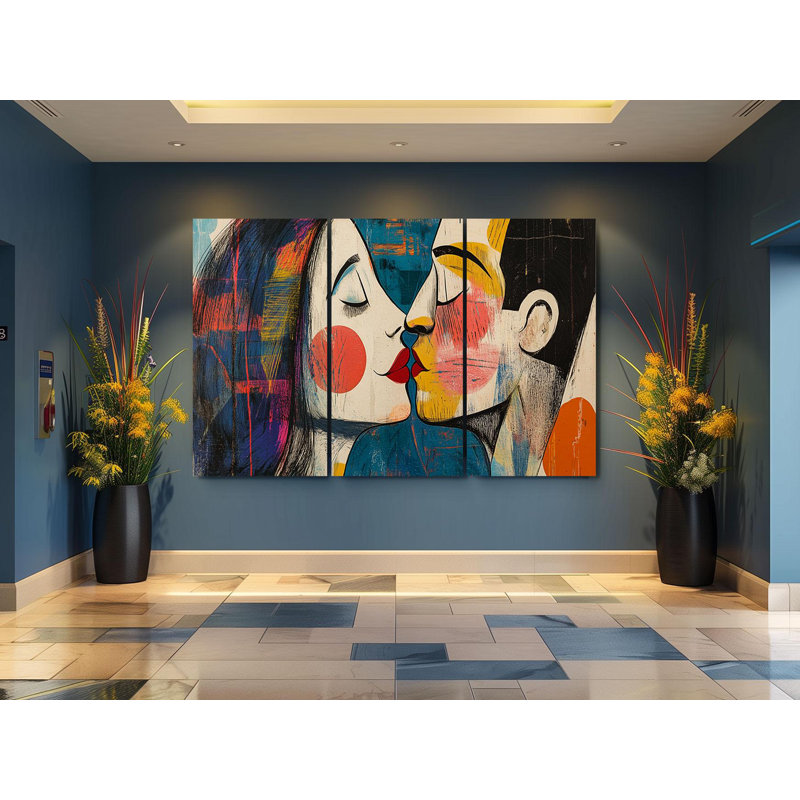 Reproduction d'art, "Triptych", ensemble d'art sur toile Triptych, H 30 po x l 60 po