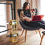 Amet Tabletop Wine Bottle Rack in Brown