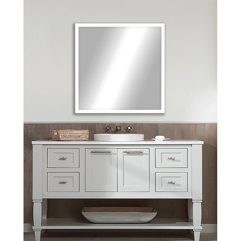 Whitworth Metal Flat Mirror, 31.25" H x 31.25" W