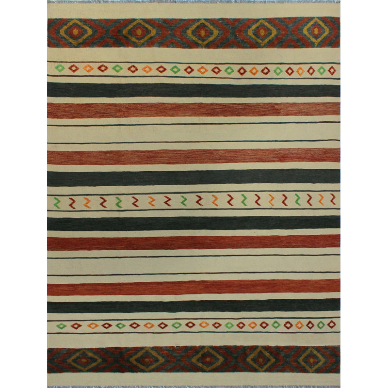 Alverson Wool Striped Indoor Rug