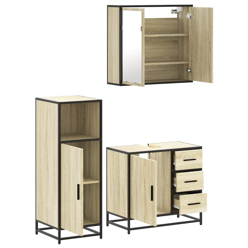 Bathroom Furniture Suite, Sonoma Oak