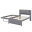 Lit plateforme double avec lit gigogne-107167760