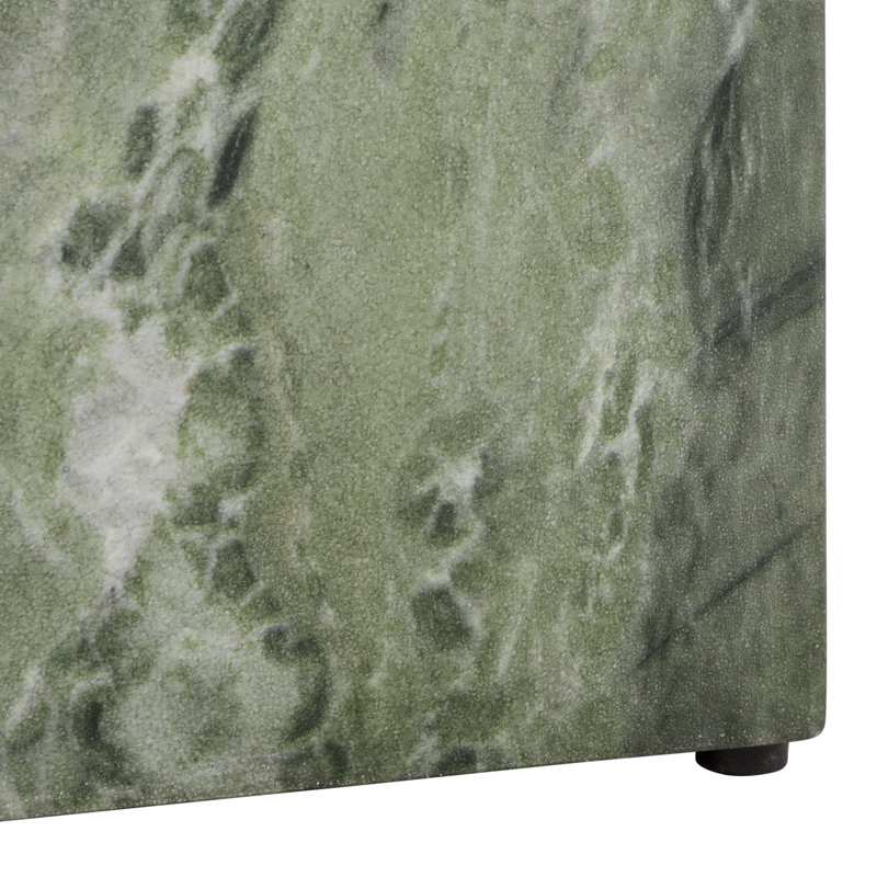 Aurielle Cube Accent Table, Green Marble