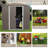 6Ft X 5Ft Outdoor Metal Storage Shed Gray With Window-123951084-123951086