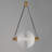 Alessandrina 1 - Light Natural Aged Brass Sphere Pendant-798509786