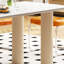 Table îlot en pierre frittée crème-135887977