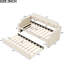 Lit gigogne simple pour lit simple, revêtement en lin beige, pour chambre de dortoir-1928314191