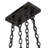Rustic Lodge 8 - Light Steel Dimmable LED Square / Rectangle Chandelier