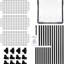 Grille de rangement à 3 tablettes avec couvercle - tablette de rangement robuste pour usage domestique