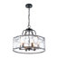 Lustre tambour en verre d'eau 6 lumières-165563378