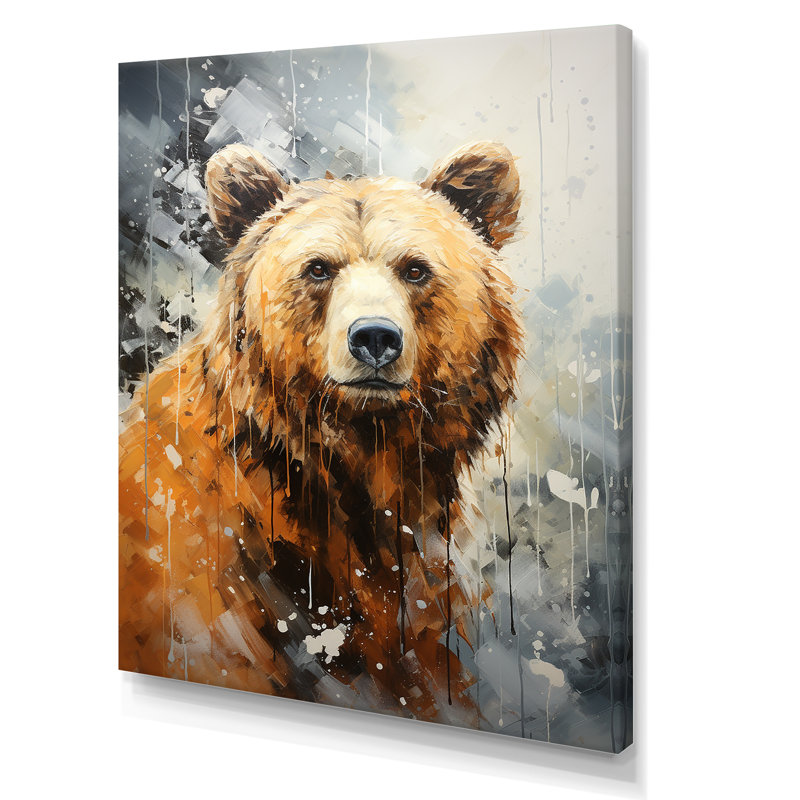 «Majestic Mountain Bear», reproduction sur toile, Toile tendue, H 20 po x l 12 po x P 1 po