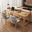 Bureau rectangulaire en bois massif noyer clair-108927766