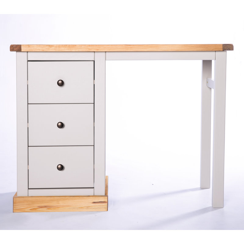 Aspatria Dressing Table with Mirror, Grey/Black/Brown