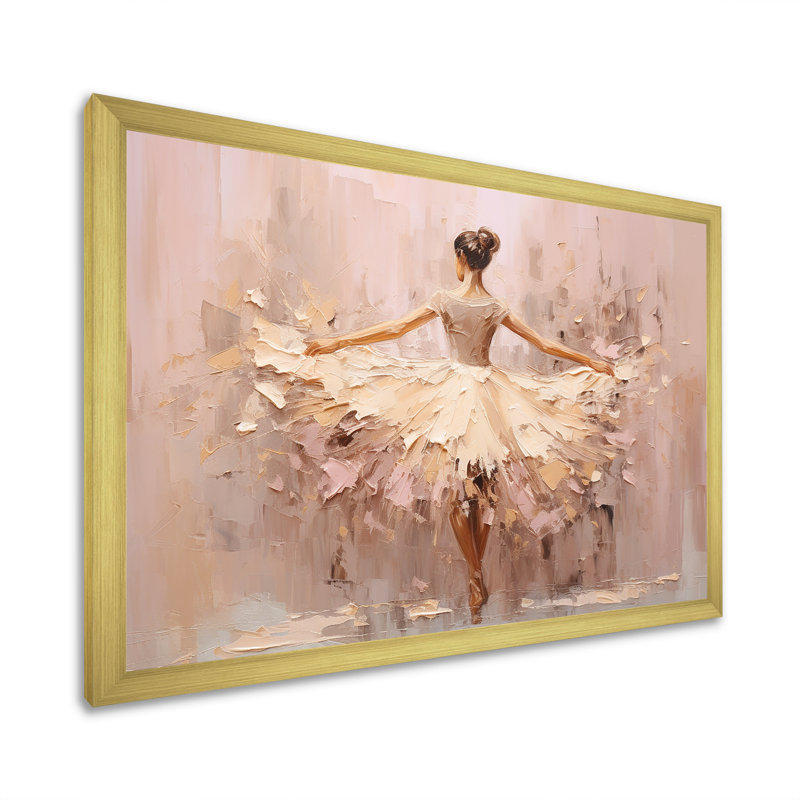 Gagarine - Ballet, art mural, H 24 po x l 32 po, Impression encadrée, Doré