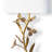 Southern Living Trillium Shaded Sconce; Dimensions 12W X 32.5H X 4..75D; Uses Two Maximum 40 Watt E12 Base Bulb (Not Included)