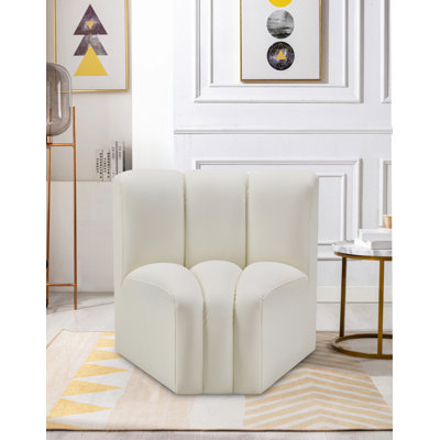 Chaise d'appoint en cuir Hollimon Vegan