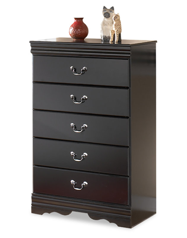 Amaaima 30'' Wide 5 -Drawer Chest, Black