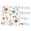 Impression florale scandinave sans cadre-533746727