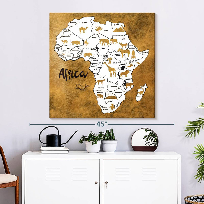 Carte d'Afrique Aliaz