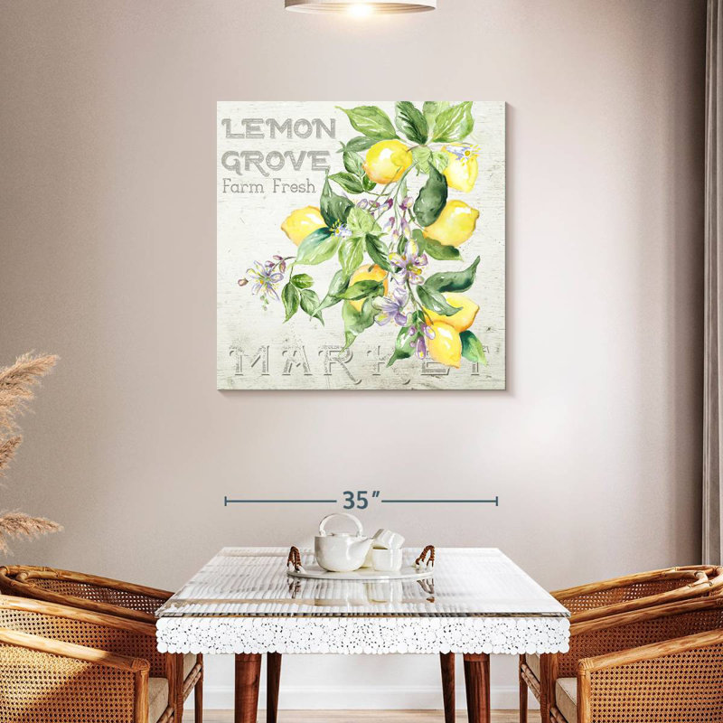 Yarlin Orchard Lemon Grove II, 36" H x 36" W