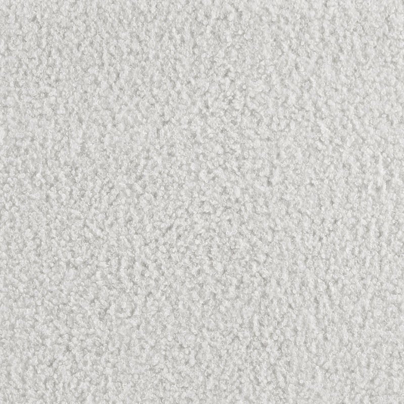 White Upholstered Eastern King Platform Bed