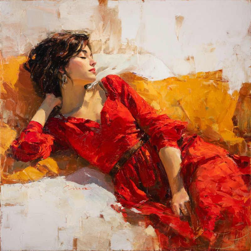 Art mural sur toile tendue Serene Moment