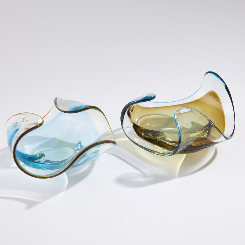 Trio Bowl-Turquoise/Beige
