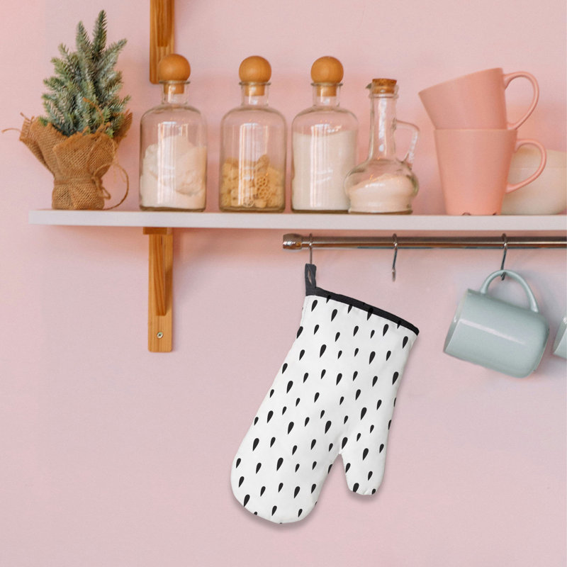 Bee Charm Glow Oven Mitt Cotton Twill