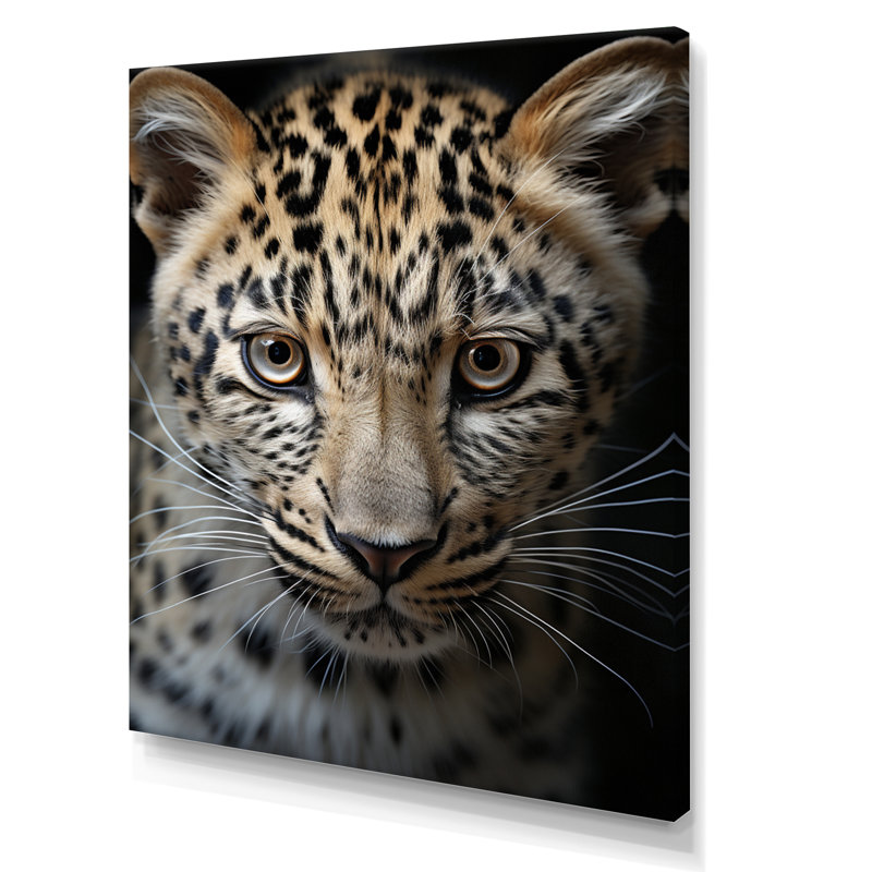 «Beran Cheetah Portrait Silent Stalk IV», reproduction sur toile, H 32 po x l 24 po x P 1 po, Toile tendue