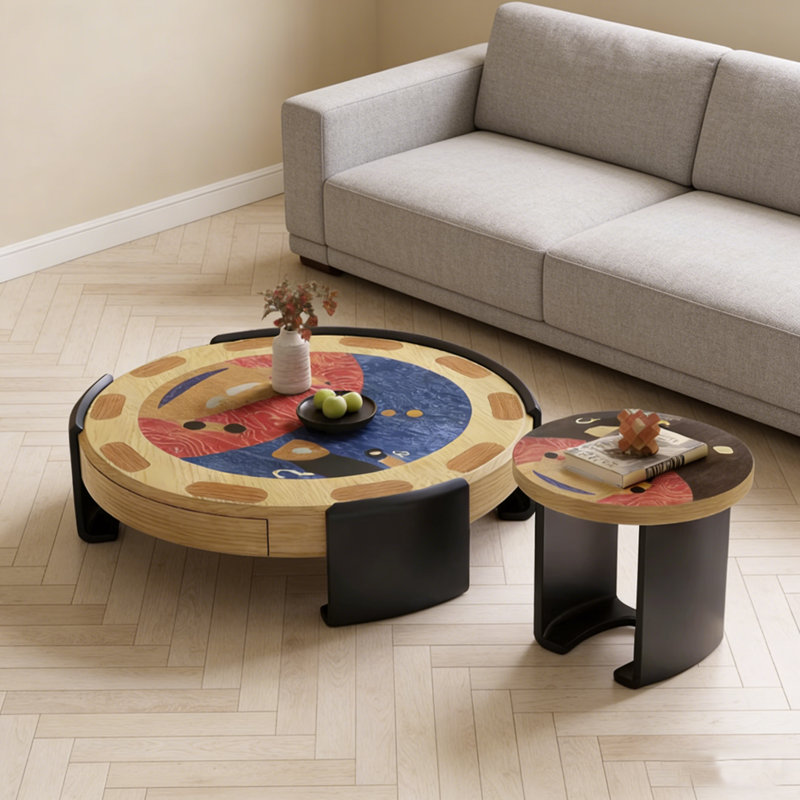 Modern Creative Round Coffee Table Set