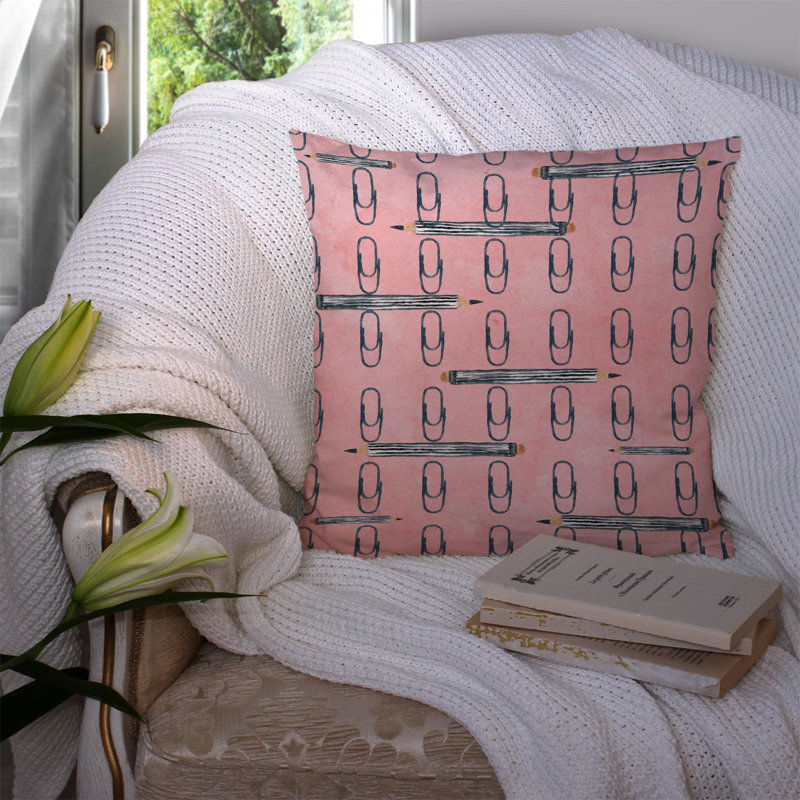  Coussin extérieur Organisé, Rose, 14 po x 14 po