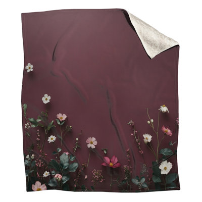 Pink  Flowers Blankets