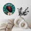 Horloge murale en bois 10 po, mouvement silencieux, à piles (piles AA non incluses), décor artistique, parfait pour les décorations