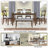 Alfonso 6 - Person Four Leg Dining Set-782530169-782530172-782530175