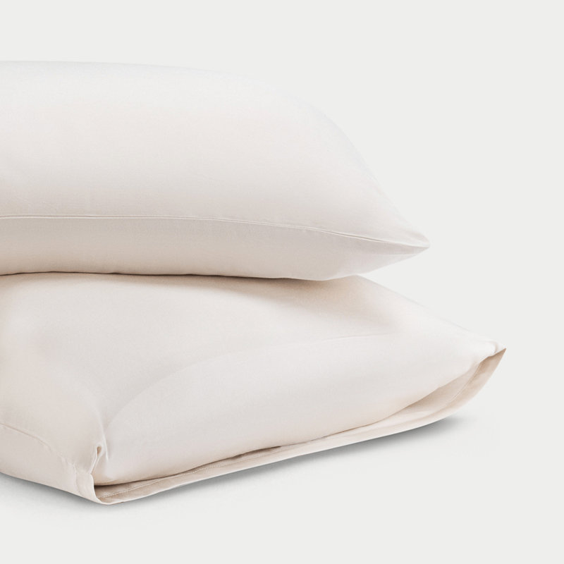 Rayon From Bamboo Pillowcases, Cream, Queen Pillowcase Case Pack